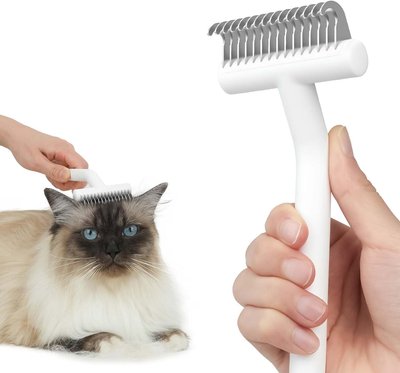 Aumuca Cat Brush for Long Haired Cats Lightweight Deshedding Tool