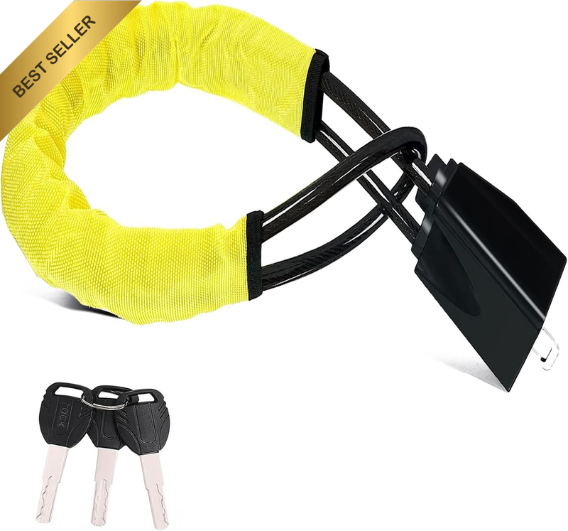 Universal Steering Wheel Lock Anti-Theft Seat Belt Security 3 Keys