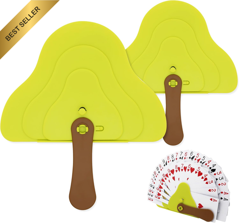 2 Pack Playing Card Holder for Kids Adults, Little Hands Free Cards Organizer fo