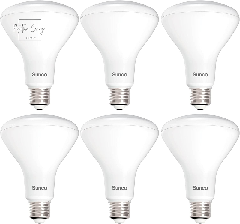Sunco 6 Pack BR30 Light Bulb LED Indoor Flood Lights 3000K W
