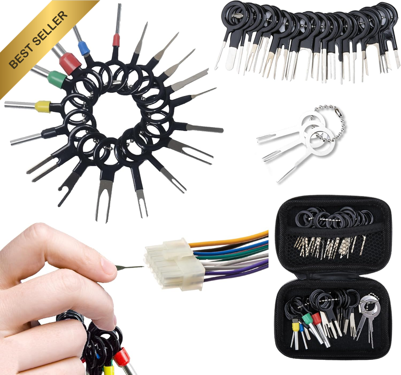 41 PCS Terminal Removal Tool Kit,Pin Extractor Tools Set Electrical Wire Connect