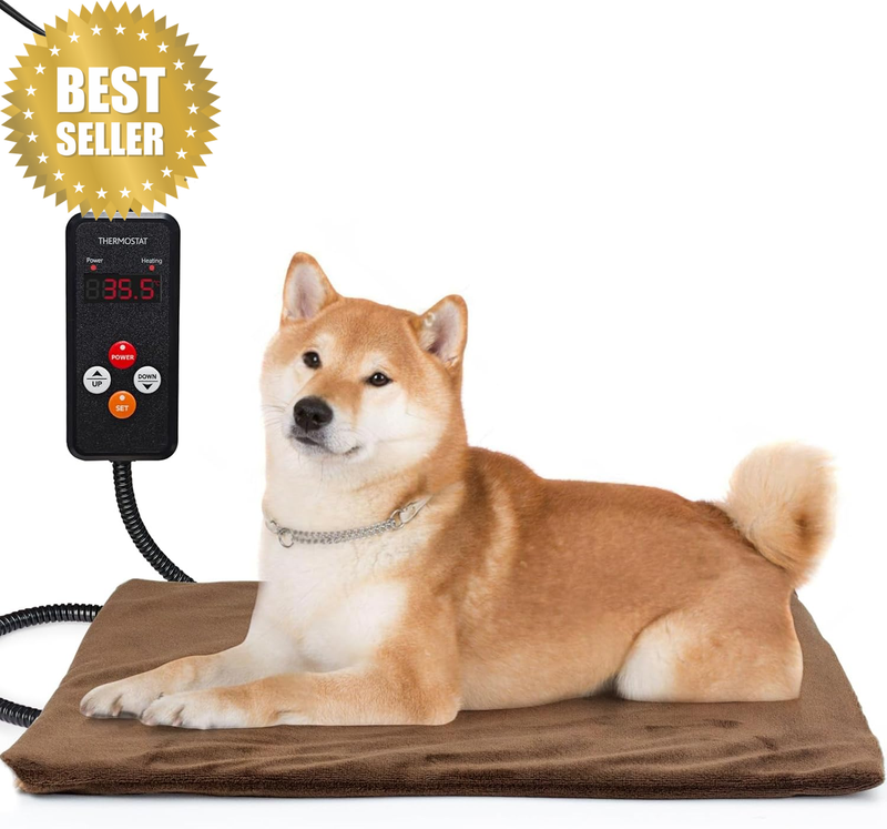 Large Pet Heating Pad Adjustable Temperature with Timer AU Plug, Waterproof Heat