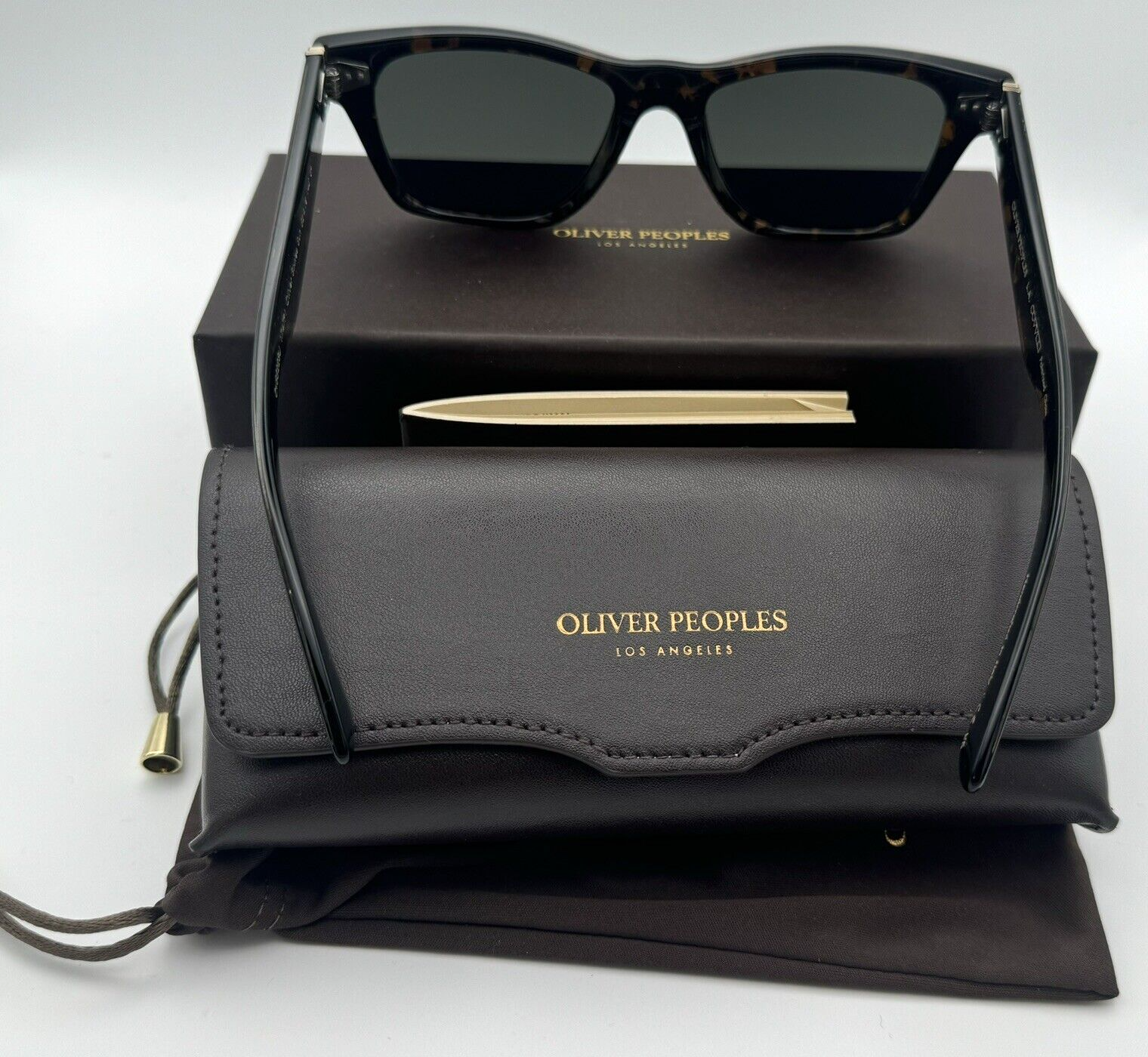 Pre-owned Oliver Peoples Oliver Sixties Sun Ov5522su 1747p1 - Tortoise / G-15 Polarized