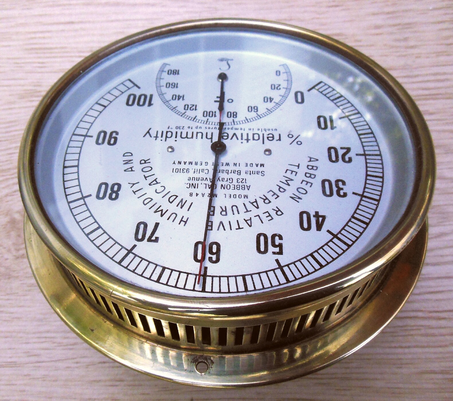 ABBEON MODEL M2A4B RELATIVE HUMIDITY TEMPERATURE INDICATOR    MADE IN GERMANY