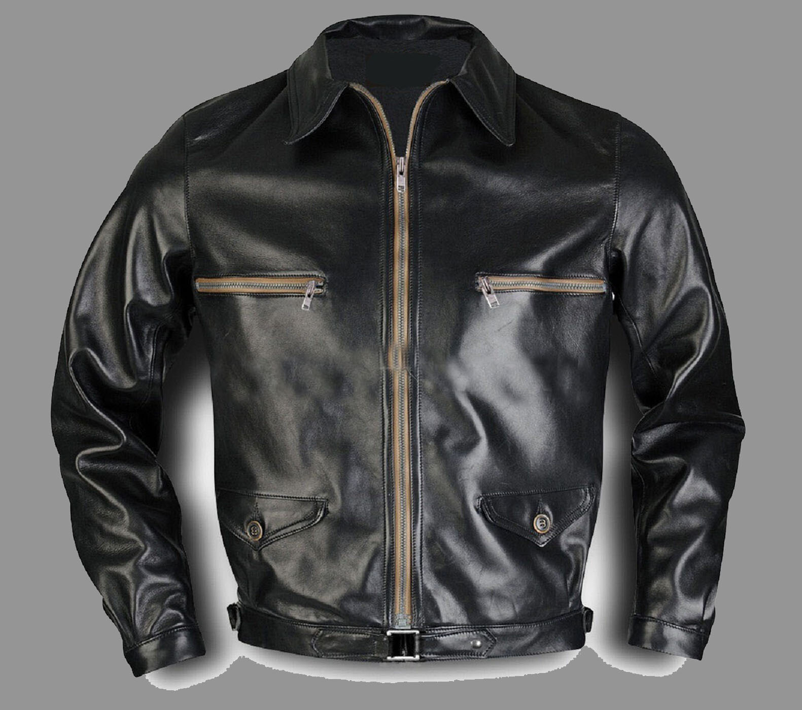 Leather Jacket Flight Airforce Flying Aviation Jacket