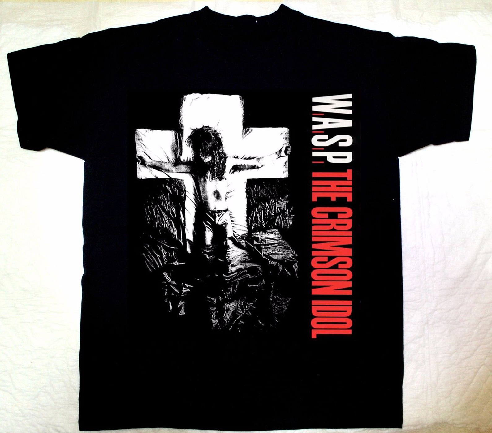 CRIMSON IDOL92 WASP Band Black Unisex Cotton T-Shirt S-23XL