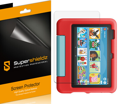 3X Supershieldz Clear Screen Protector Saver for Fire 7 Kids (12th Gen, 2022)