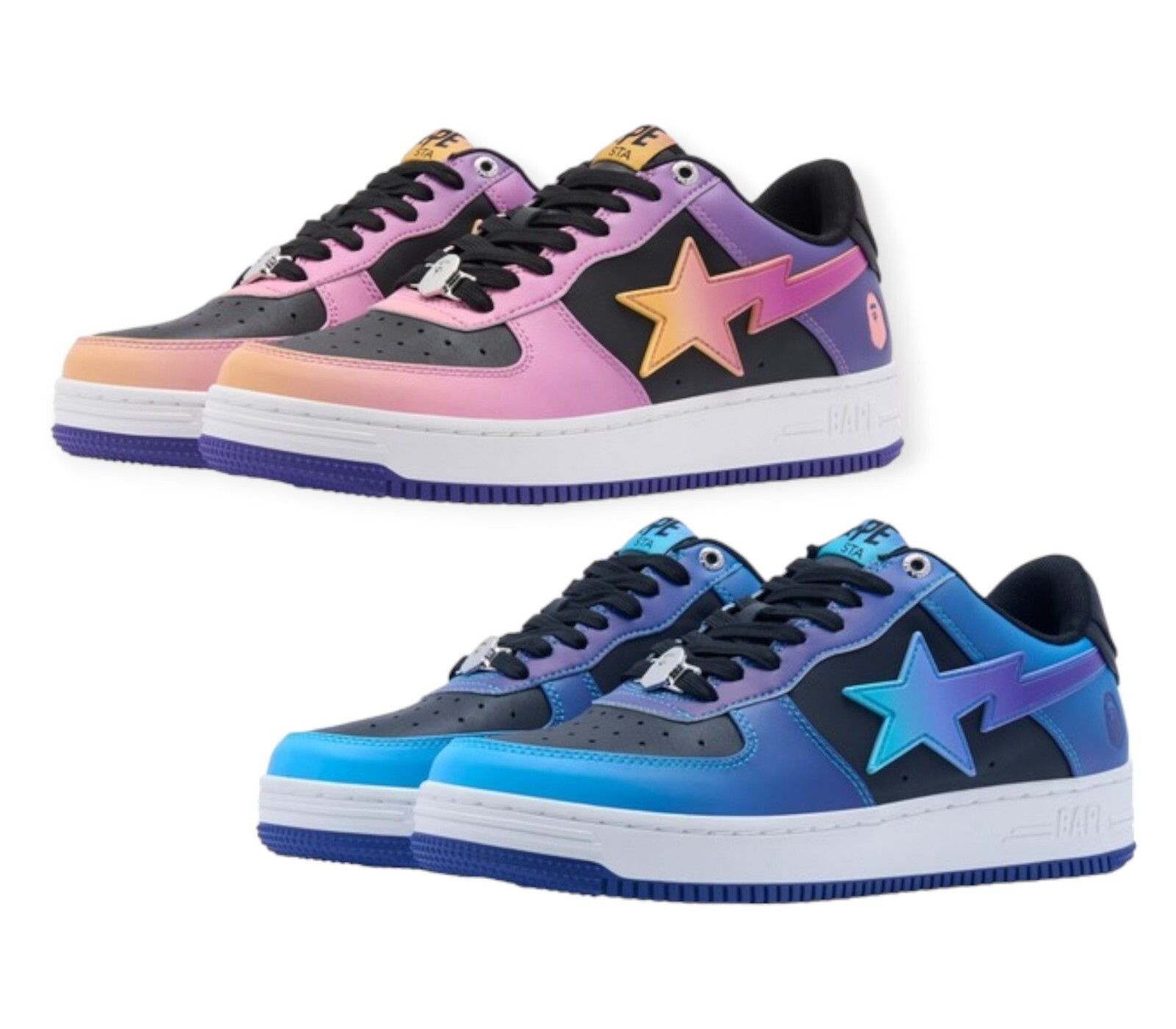 A BATHING APE スタジャン 93 AUTHENTIC A BATHING APE BAPE BAPESTA 93 HI BAPE STA SNEAKERS