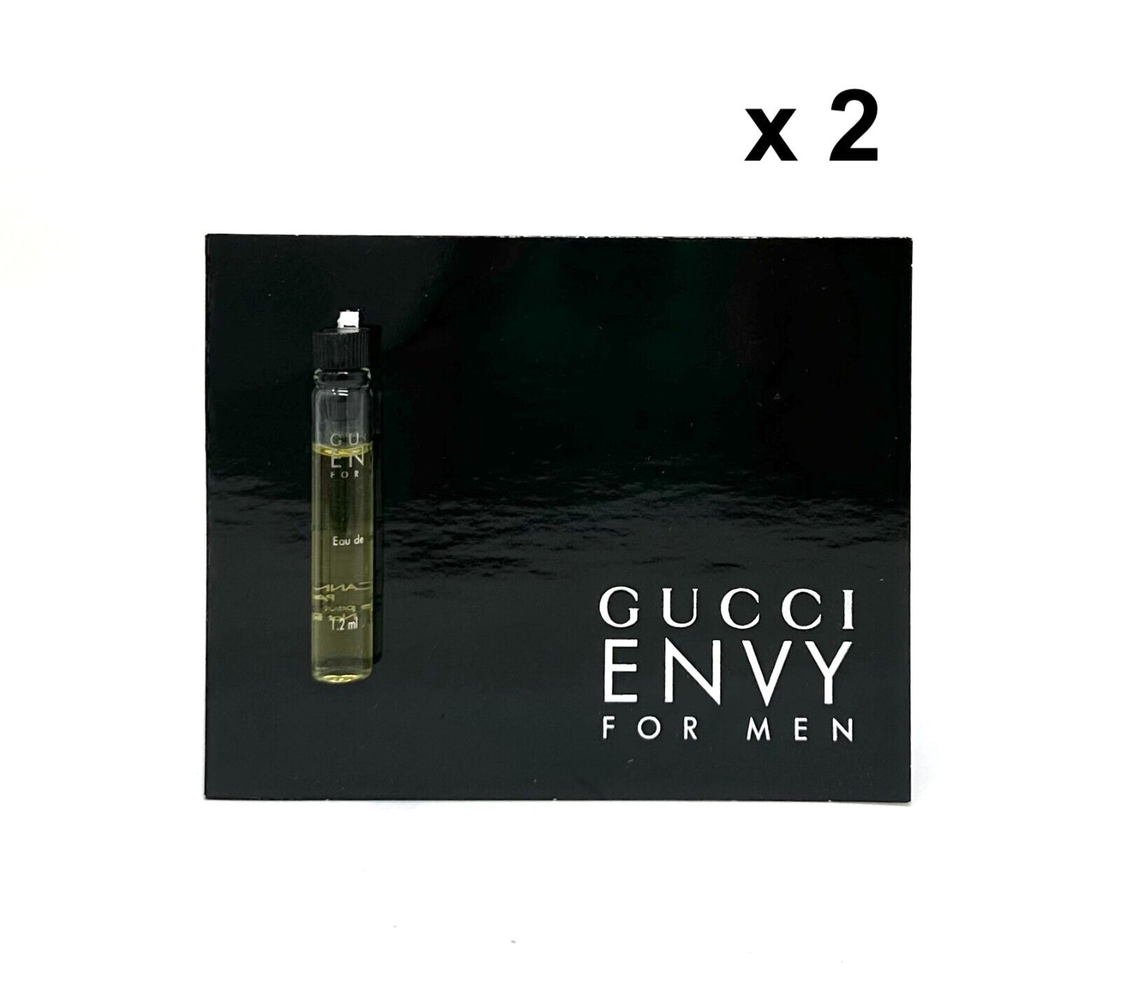 2 x Gucci Envy for Men 1 ml/.03 oz (Each) Eau de Toilette 2 x Gucci Envy for Men 1 ml/.03 oz (Each) Eau de Toilette