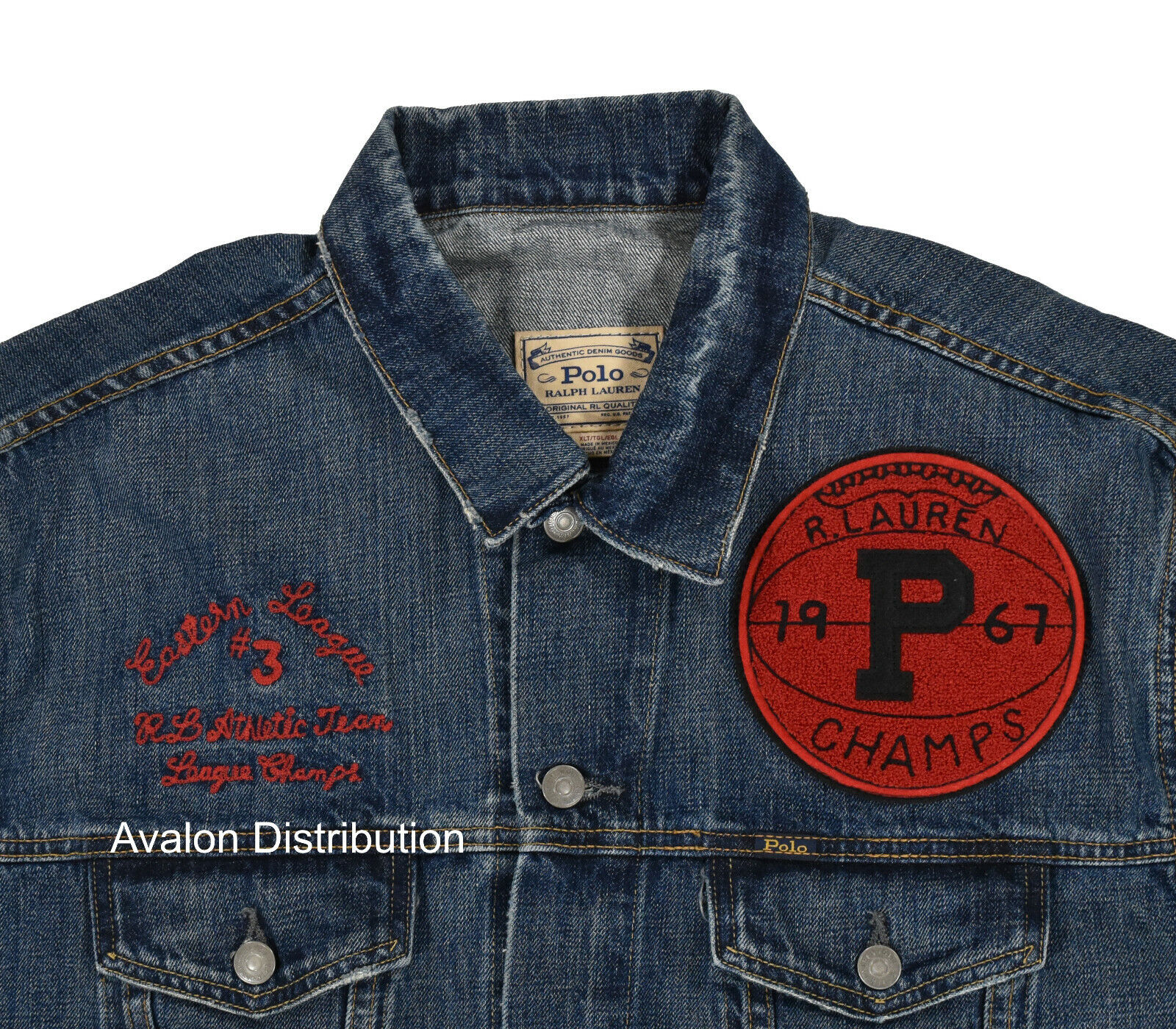 Polo Ralph Lauren Red Tiger 1967 Varsity Champs Denim Polo Ralph Lauren Red Tiger 1967 Varsity Champs Denim