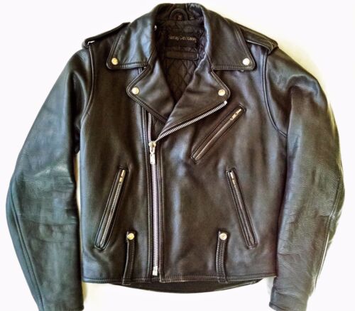 VTG Harley Davidson Jacket Sz L Blackish Blue Denim Jean VTG Harley Davidson Jacket Sz L Blackish Blue Denim Jean