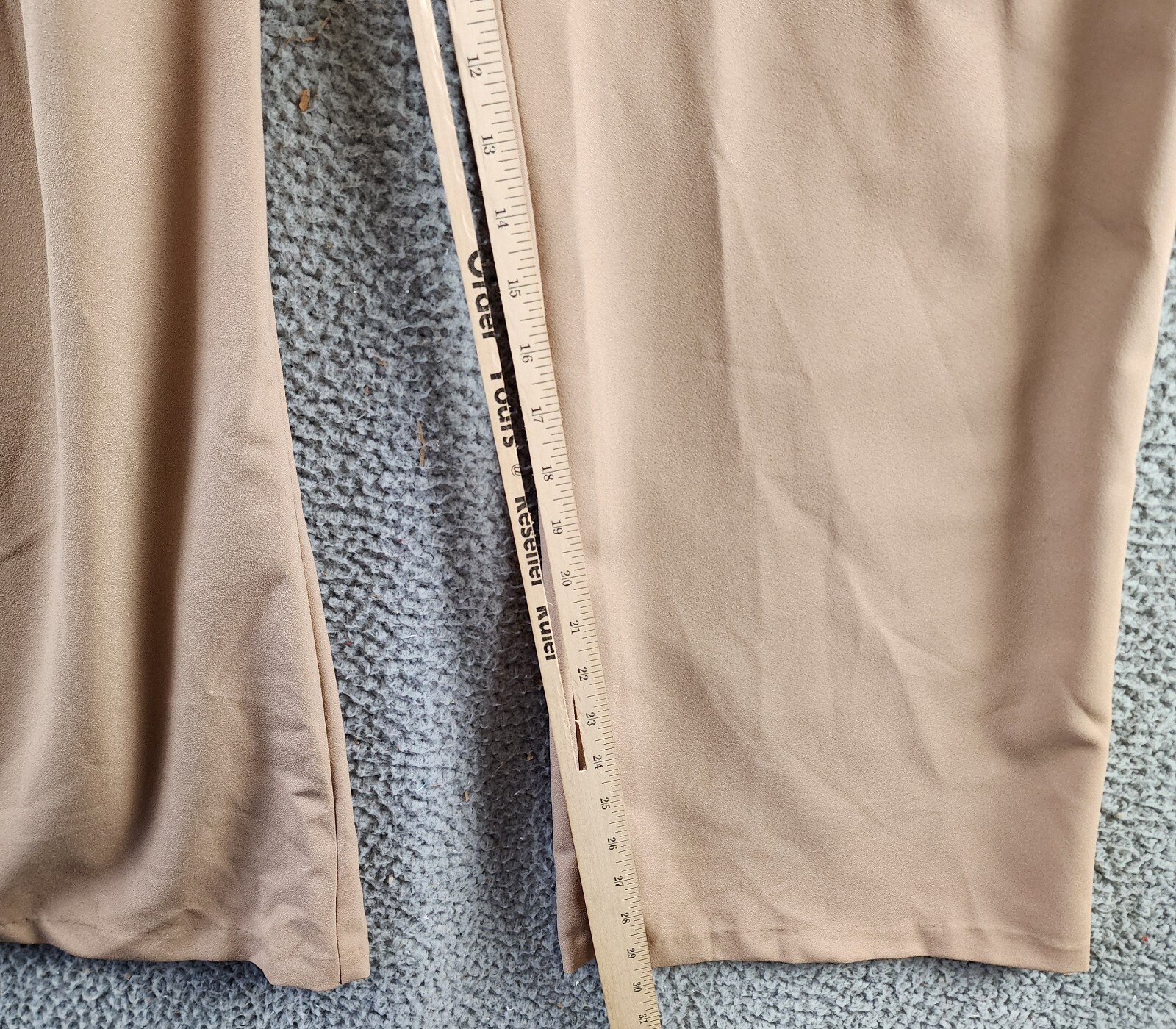 AQUA Pleated Front & Back Wide-Leg Ankle Pants Women's XL Coco Zipper Closure - Picture 9 of 12