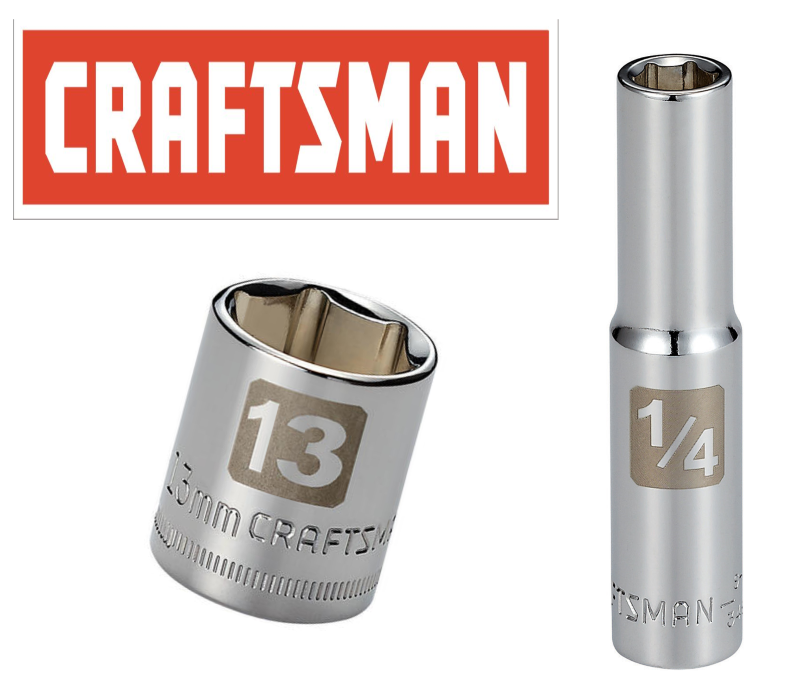 Craftsman Easy Read Socket 1/4" Drive Shallow or