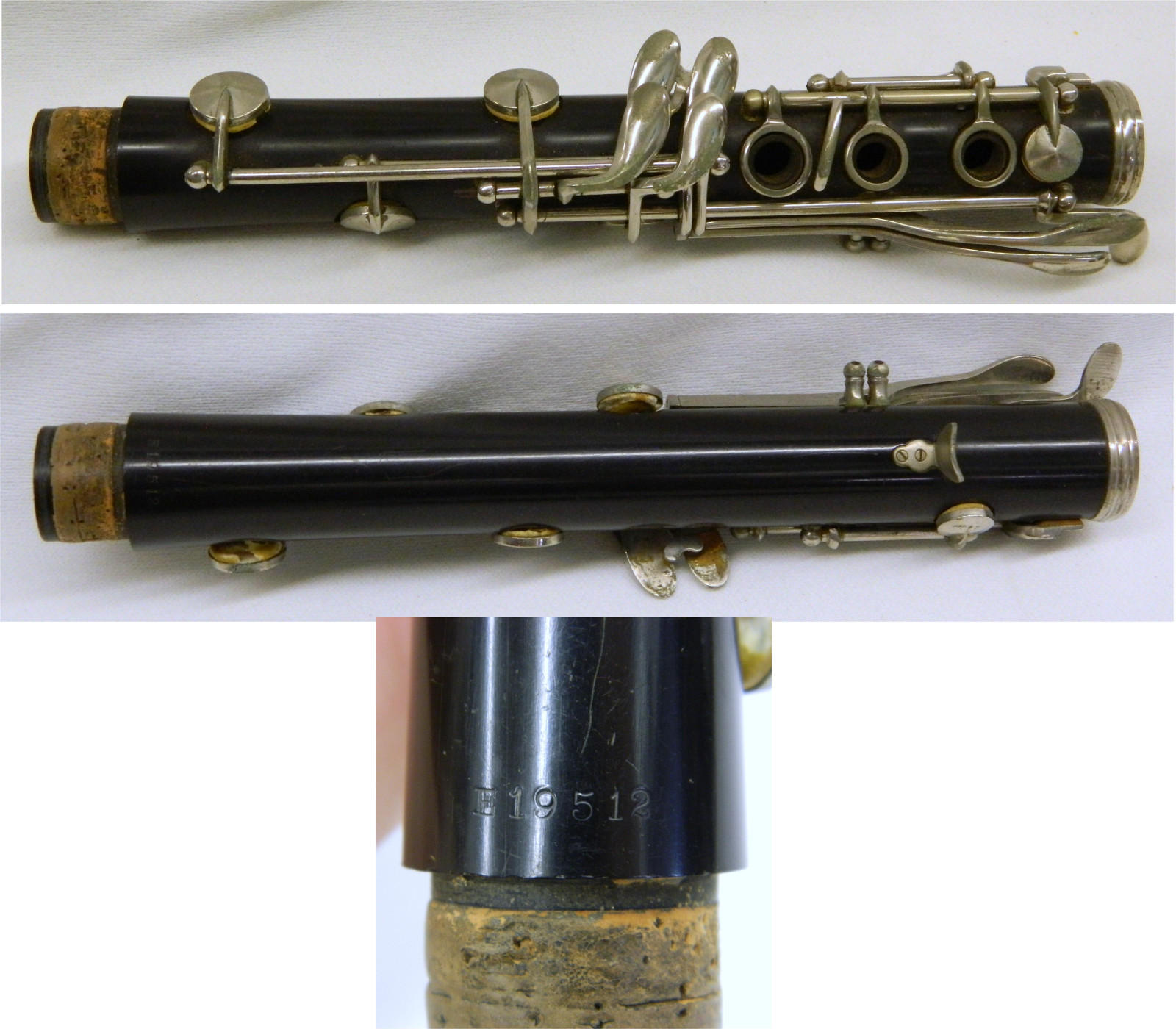 Vintage Pedler Elkhart Ind. Clarinet & Case - for Restoration or Parts