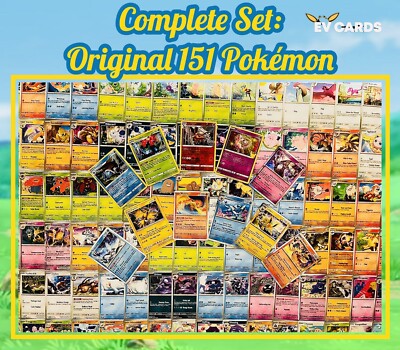 Pokemon TCG - All Original 151 Pokémon Complete Collection Including Charizard