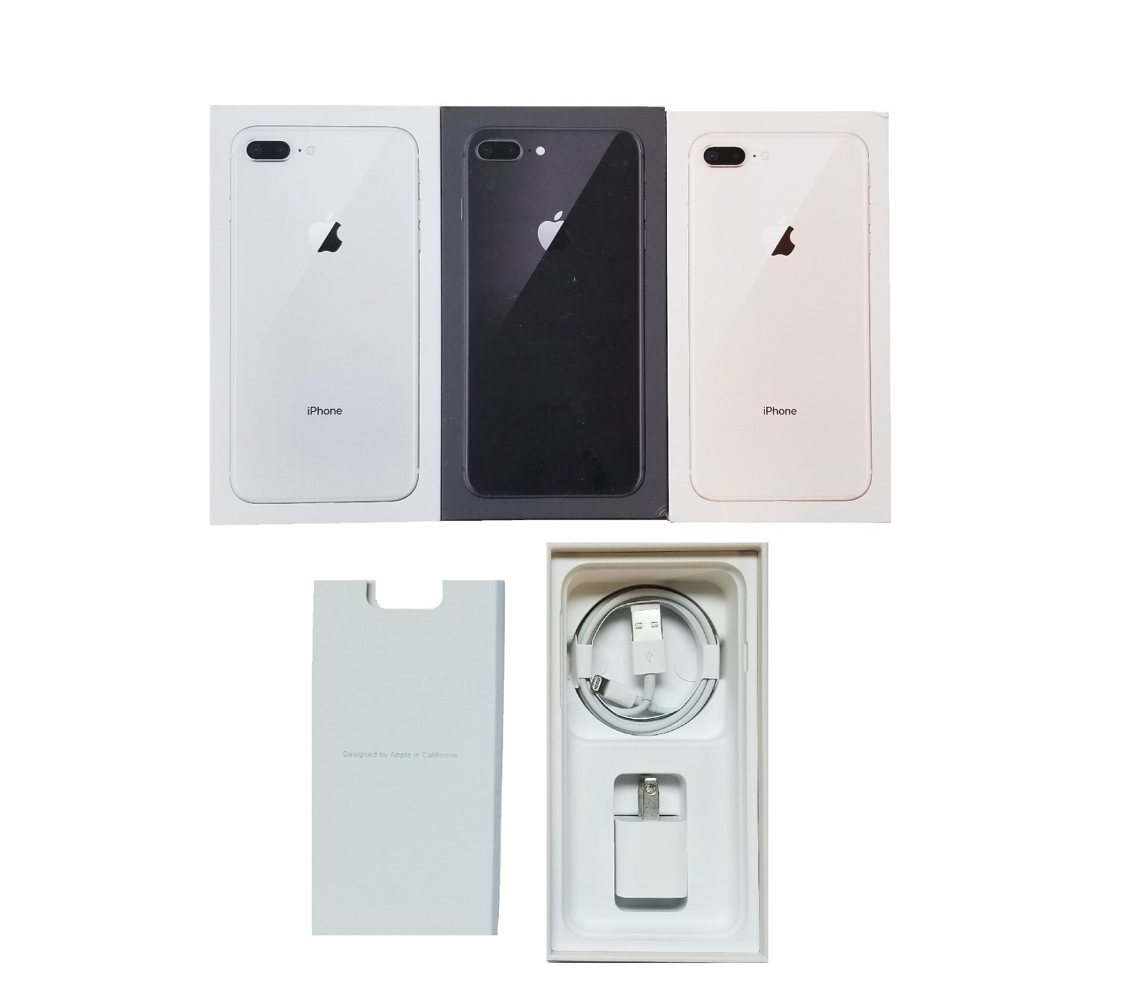 Apple iPhone 8 8+ Retail Box with OEM Accessories Original Apple iPhone 8 8+ Retail Box with OEM Accessories Original