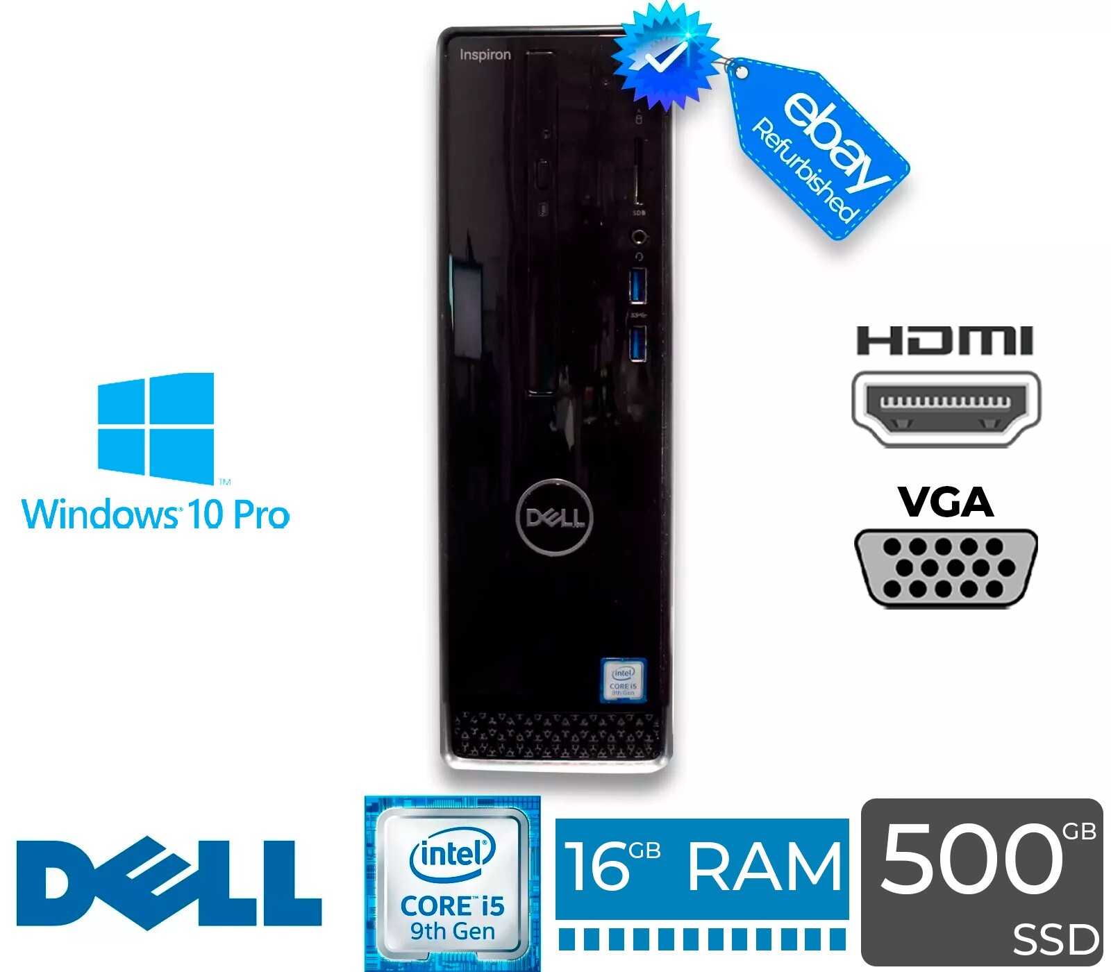 Dellデスクトップパソコン/i5-9400/SSD 256GB/メモリ16GB