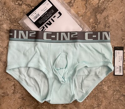 Men s Size Medium CIN-2 C Theory Briefs Asher Blue 