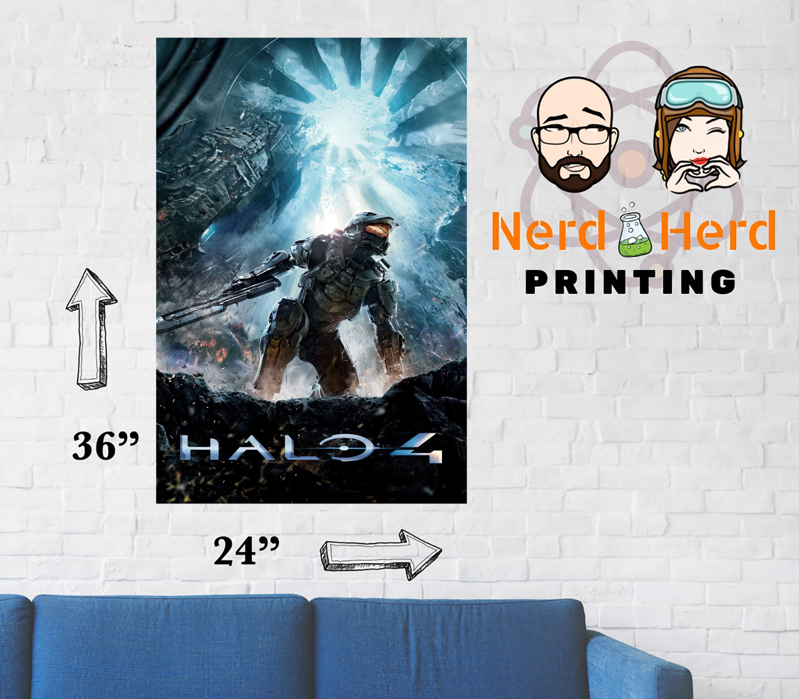 Halo 4 Wall Poster Multiple Sizes Available 11x17-24x36 | eBay