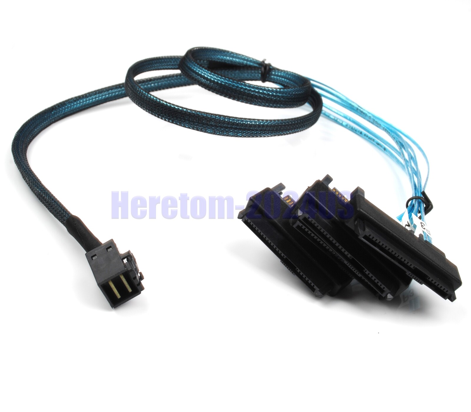Mini-SAS HD to 4 SAS Forward Breakout Cable RAID HBA SFF-8643 to SFF-8482 HDD 1M