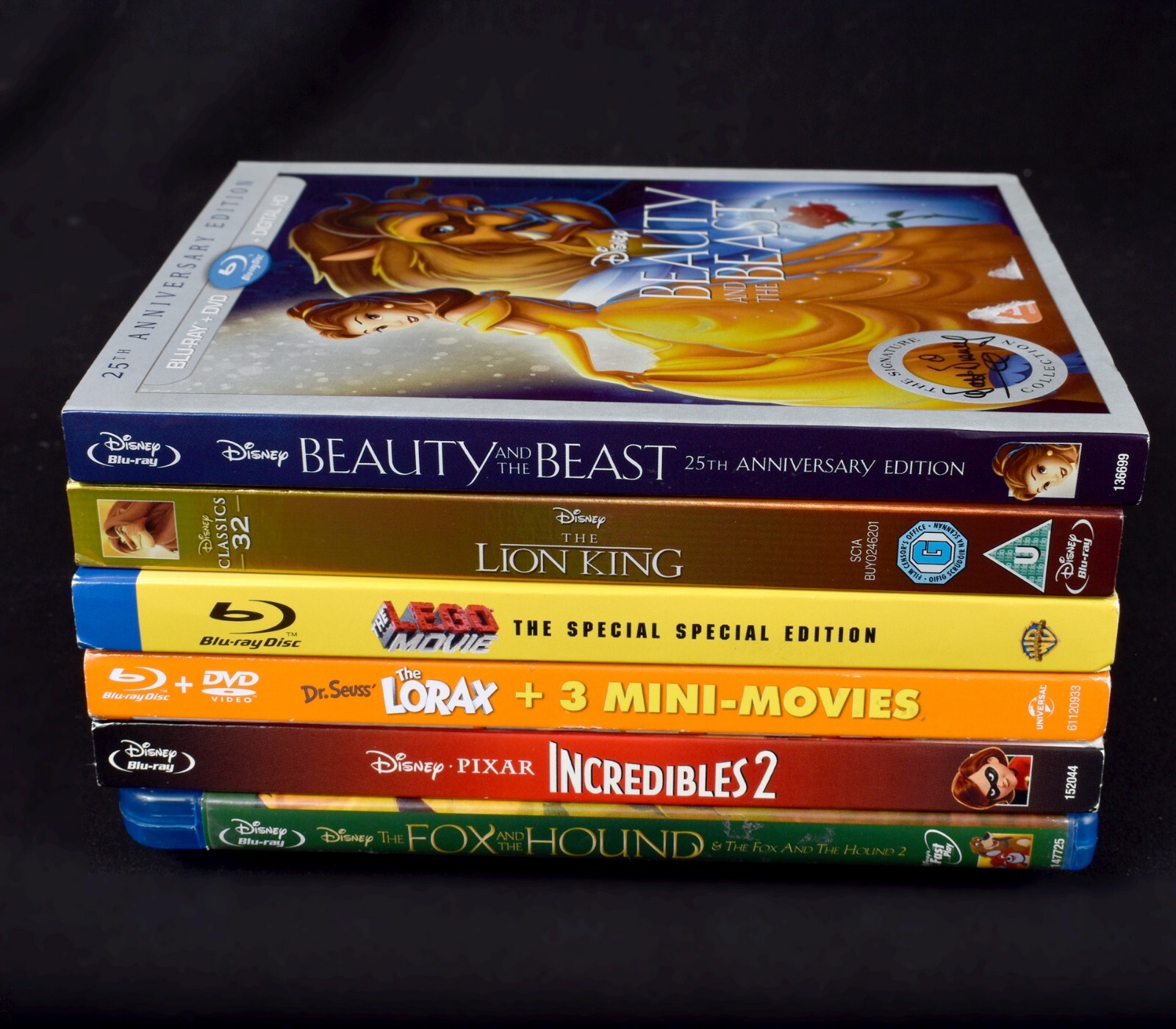K Disney's Step by Step DVDセット 1-12 Blu-Ray Lot 6 Animated Kids Movies Lion King Beauty Beast