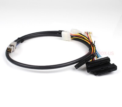 Mini SAS HD SFF-8644 to 4 Ports SAS SFF-8482 29P With IDE Server Adapter Cables