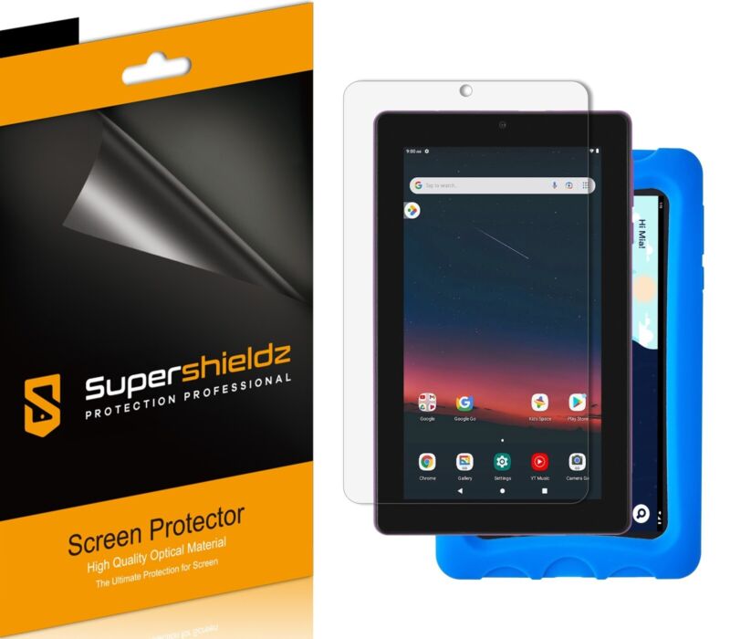 3x Supershieldz Clear Screen Protector For Onn 7 Inch Tablet Gen 3 (2022)/ Kids