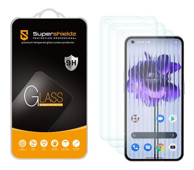 [3-Pack] Supershieldz Tempered Glass Screen Protector for Nothing Phone 1