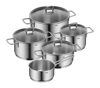 Silit Kochgeschirr Set Alicante Topfset 9-tlg Silitherm-Allherdboden, induktions