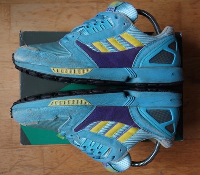 clearance adidas zx 8000 aqua 1998 42945 2fe39 ADIDAS ZX8000 AQUA Zx 8000 TORSION Vintage 2009 YellPurple