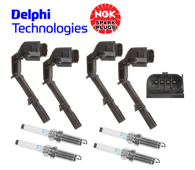 OEM Ignition Coil Spark Plug Laser Iridium (4sets) for Mercedes Metris Sprinter