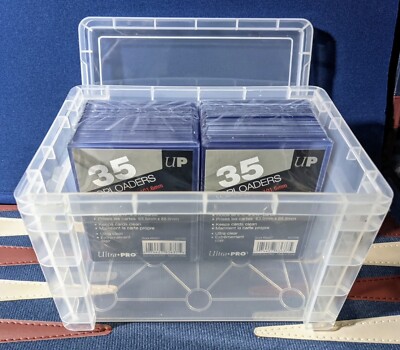 Premium Toploader Storage Box Vault Stackable Case (HOLDS 120 TOPLOADERS)