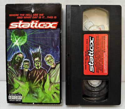 Where the Hell Are We And What Day Is It - This Is Static-X VHS 2001 RARE Movie