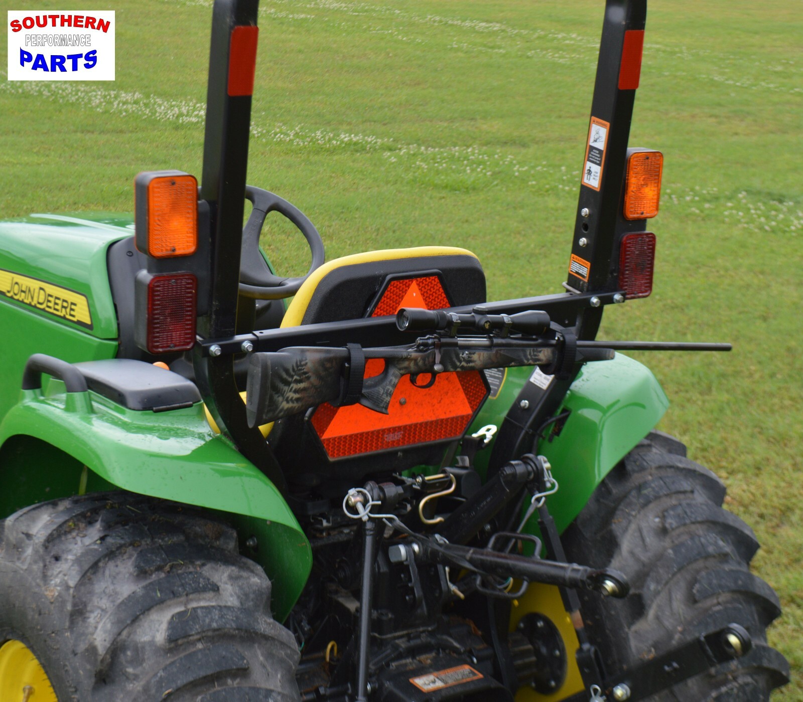 Tractor & Mower Tag Along Gun / Tool Rack Fits Roll Bars From 25" To 45