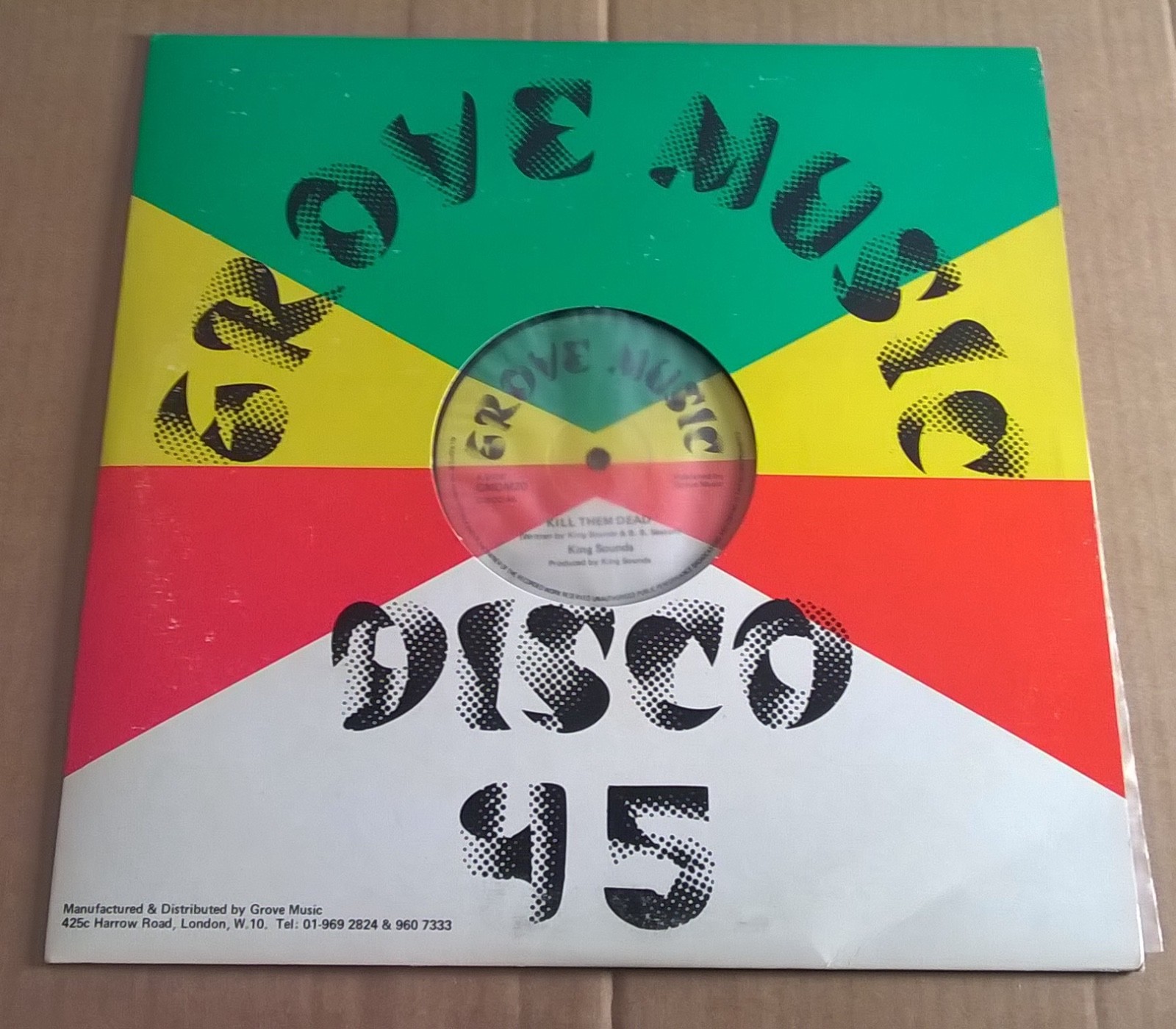 英12” King Sounds Kill Them Dead / Look Into Yourself GMDM20 Grove Music /00250 KING SOUNDS ~ Kill them dead / Look into yourself GROVE