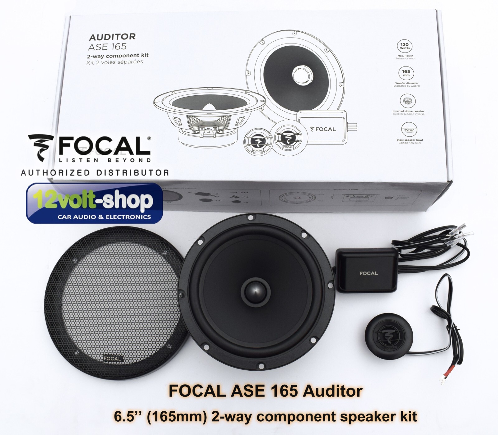 FOCAL ASE 165 Auditor 6.5'' 2-way component speaker kit; 60W RMS