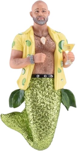 December Diamonds 55-55437 Merman Ornament, Key Lime Daddy 