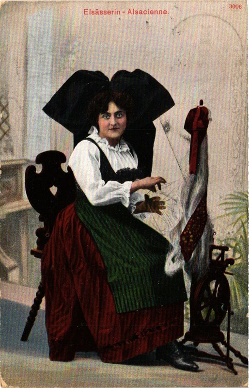 Cpa Ak Elsasserin Alsacienne (369151)