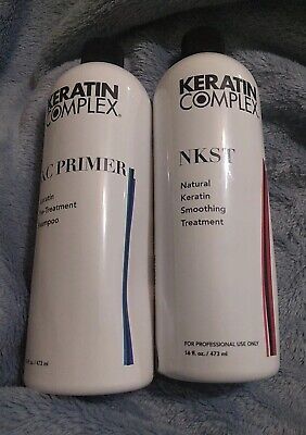 Keratin Complex NKST Natural Trmnt 16 oz  kit KC Primer Shampoo  16oz
