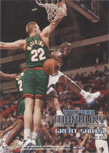 Stephon Marbury 1996-97 NBA Hoops (RC) ROOKIE Gold Insert