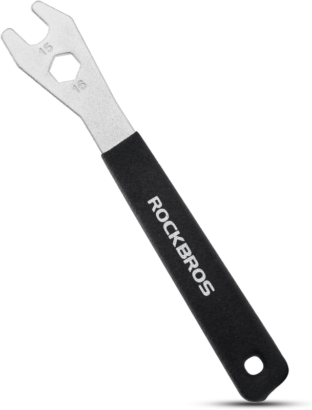 15Mm Black Metal Pedal Wrench with Extra Long Handle for Bike Removal and Instal