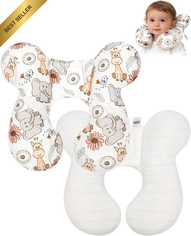 Baby Pillow for Newborn, Neck Support Pillow for Car Seat Stroller