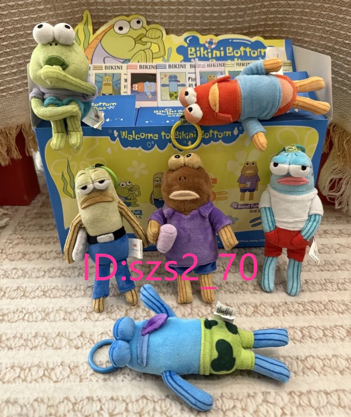 【POPMART Bikini Bottom BuddiesぬいぐるみBOX】 SpongeBob - Bikini Bottom Residents - Wacky Plush Blind Box