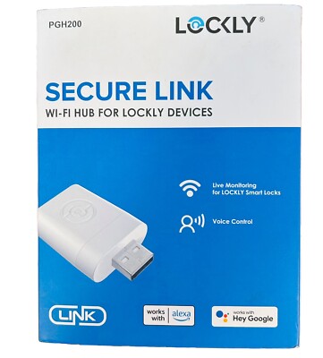 Lockly Secure Link Wi-Fi Hub-PGH200 For Lockly Devices Brand New