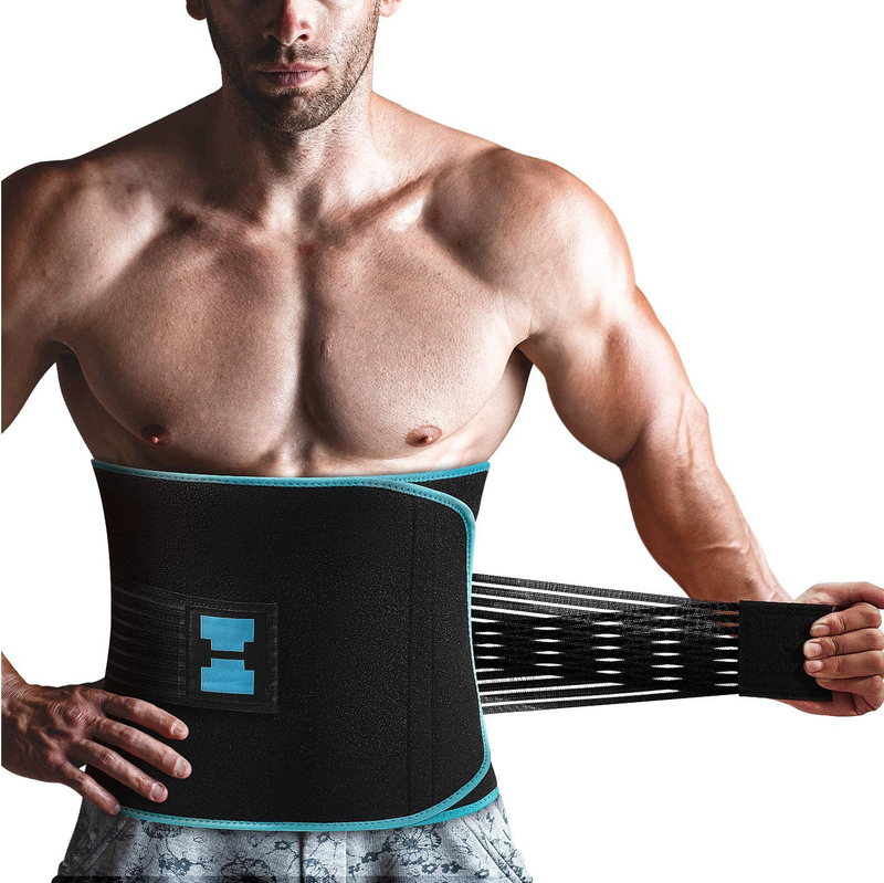 Sauna Waist Trimmer Belt,Widening Waist Trainer With Adjustable Double Straps,Sw