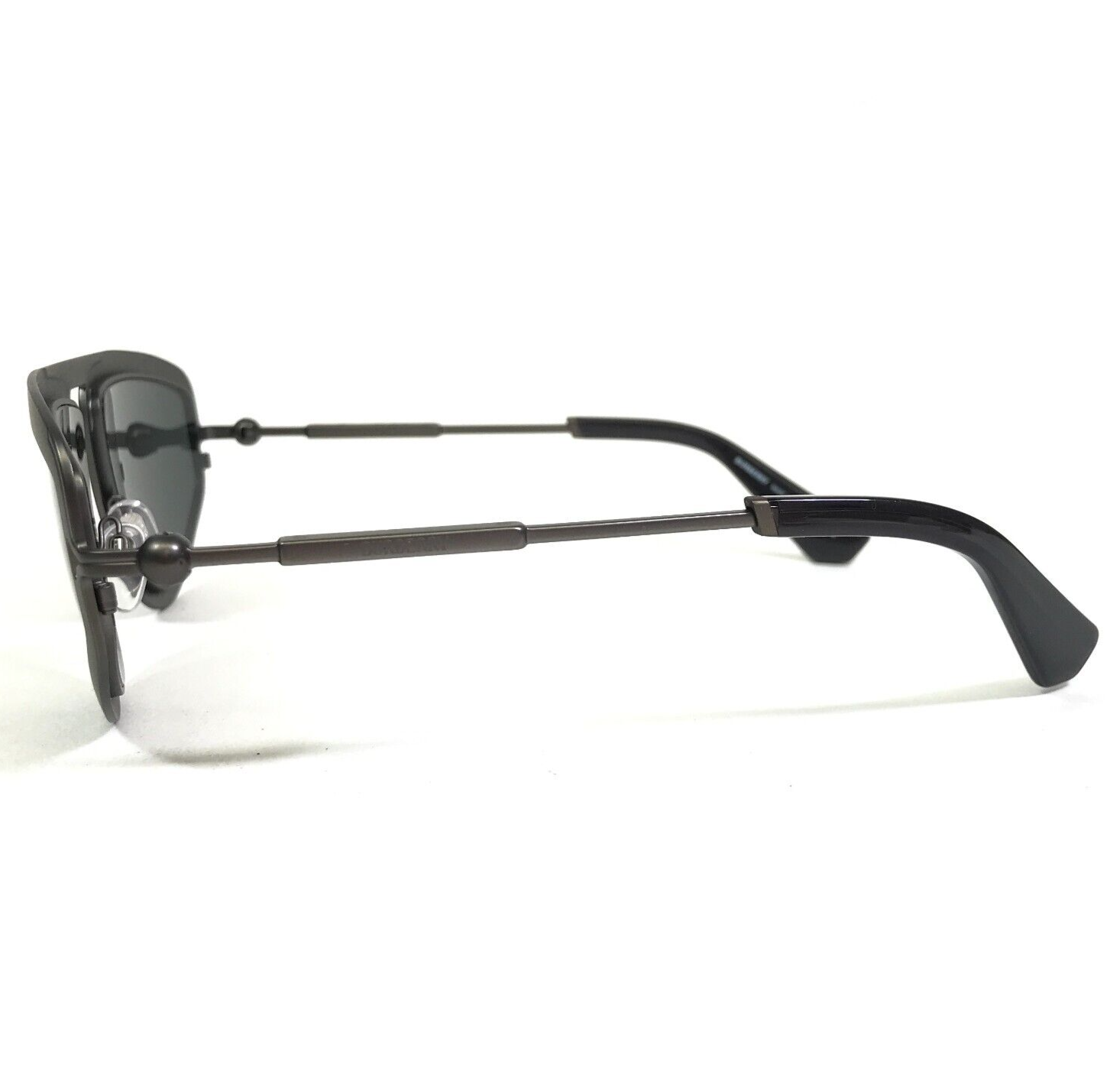 Pre-owned Burberry Sunglasses B3150 1316/87 Matte Gray Abstract Aviators With Gray Lenses