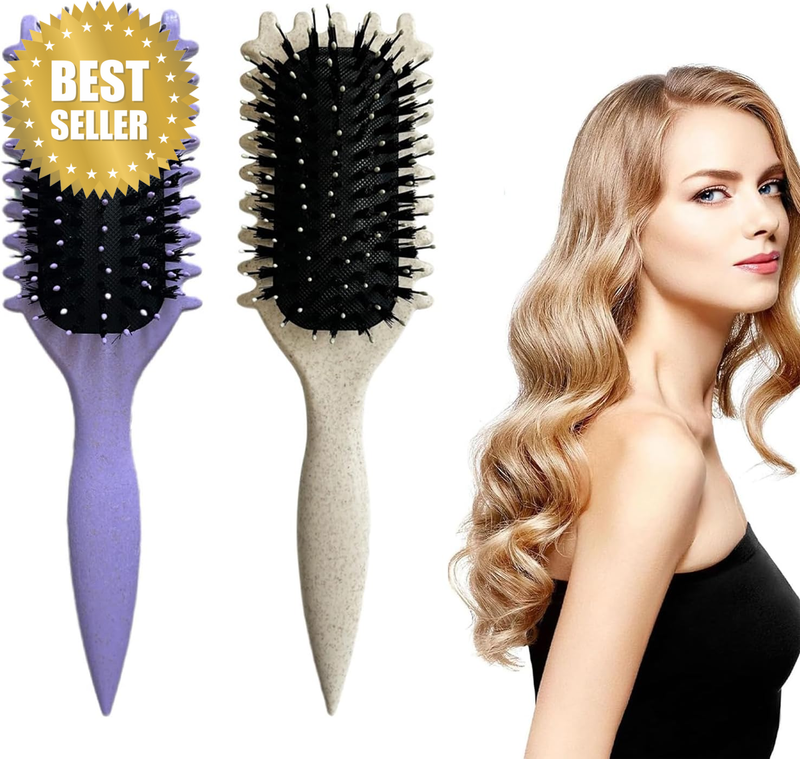 2 Pcs Define Styling Brush, Bounce Curl Brush, New Curly Hair Brush, Bounce Curl