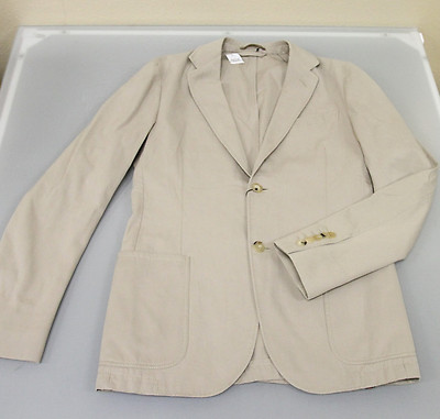 Pre-owned Gucci $1550 Authentic  Men's Jacket Blazer 52r/us 42r Beige 265424 8279