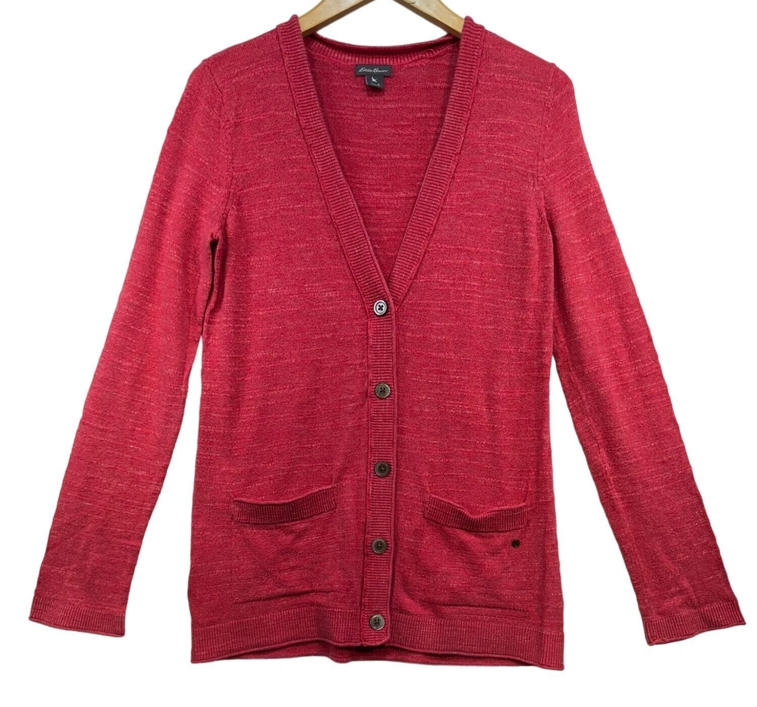 トップス Eddie Bauer V Neck Cotton Cardigan 90s s-l400.jpg