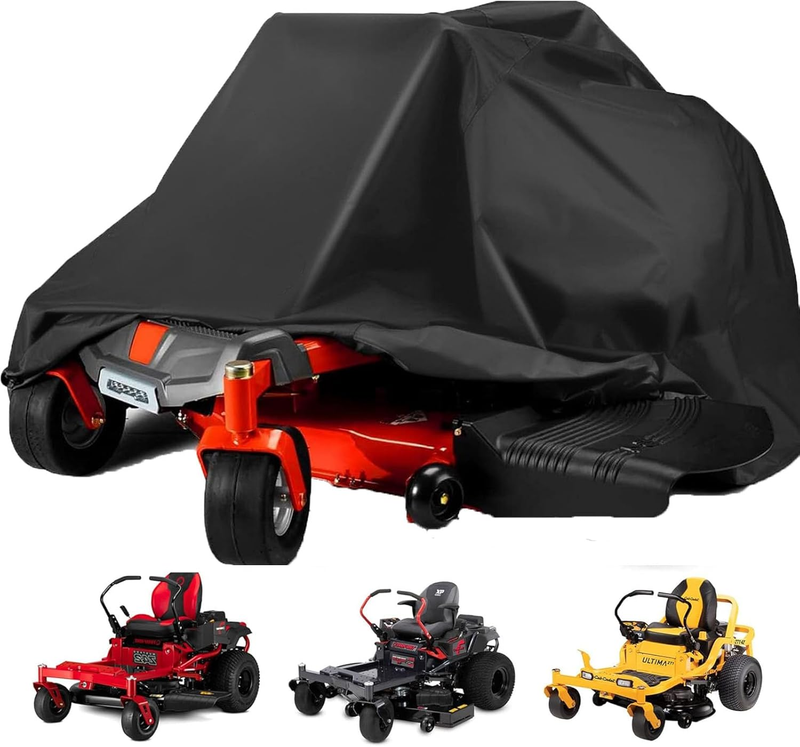 Zero Turn Mower Cover 800D Oxford Heavy Duty Outdoor Elastic Band 79L X 46W X